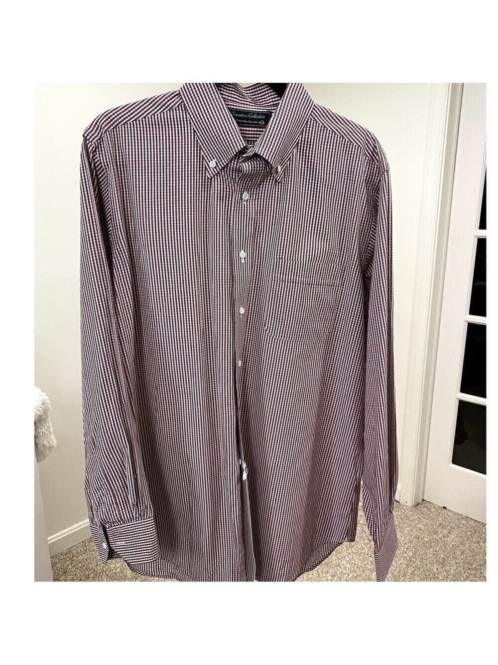 Tom Jones Corporate Image Red/Blue Gingham Button Down Shirt - 2XL